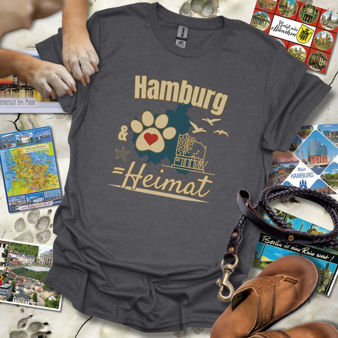 Hamburg & Hund = Heimat - T-Shirt Unisex Classic Fit - Bequemer Klassiker