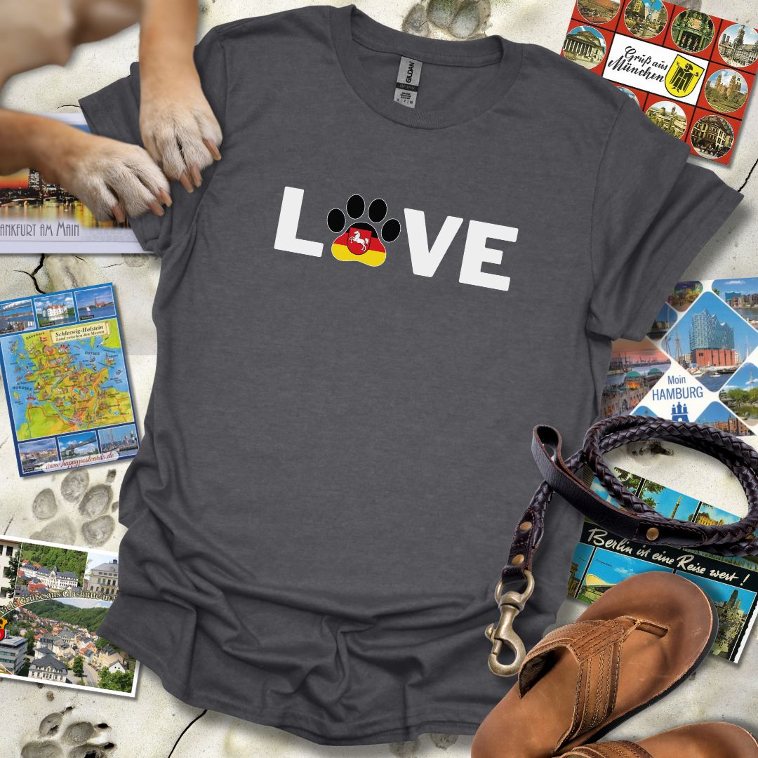 Love Pfote - Niedersachsen - T-Shirt Unisex Slim Fit