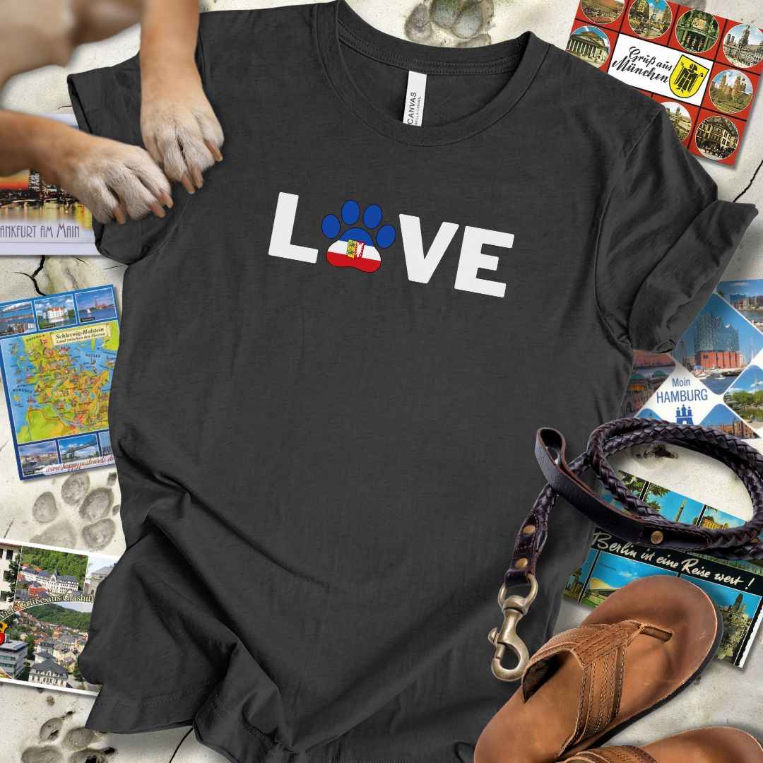 Love Pfote - Schleswig-Holstein - T-Shirt Unisex Slim Fit