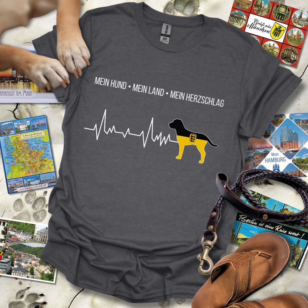 Mein Hund, Mein Land, Mein Herzschlag - Baden-Württemberg - T-Shirt Unisex Relaxed Fit