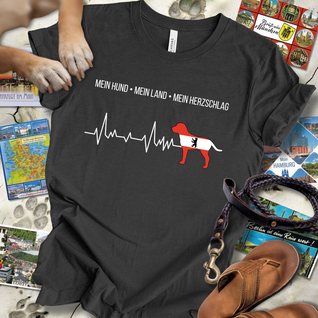 Mein Hund, Mein Land, Mein Herzschlag - Berlin - T-Shirt Unisex Slim Fit