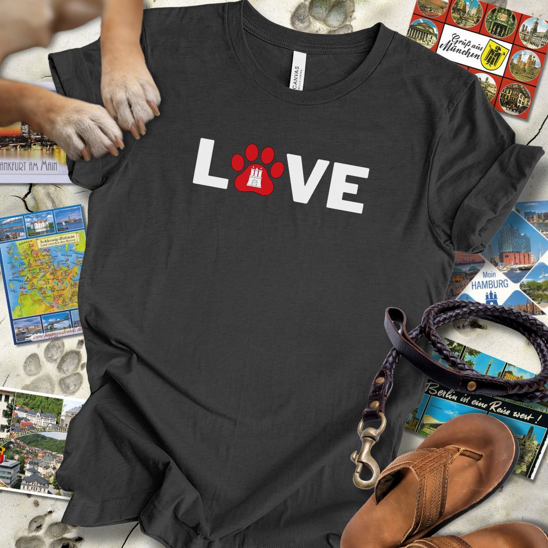 Love Pfote - Hamburg - T-Shirt Unisex Slim Fit