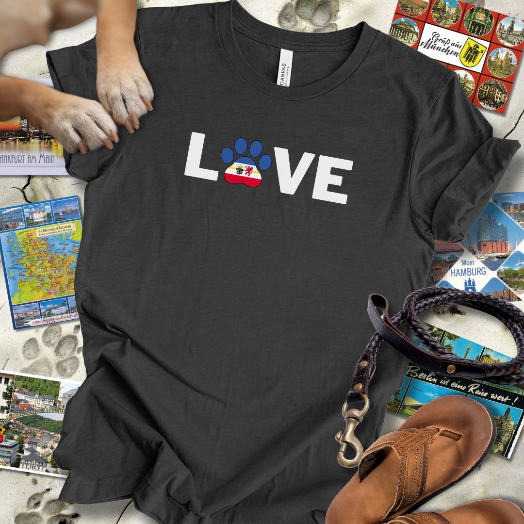 Love Pfote - Mecklenburg-Vorpommern - T-Shirt Unisex Slim Fit