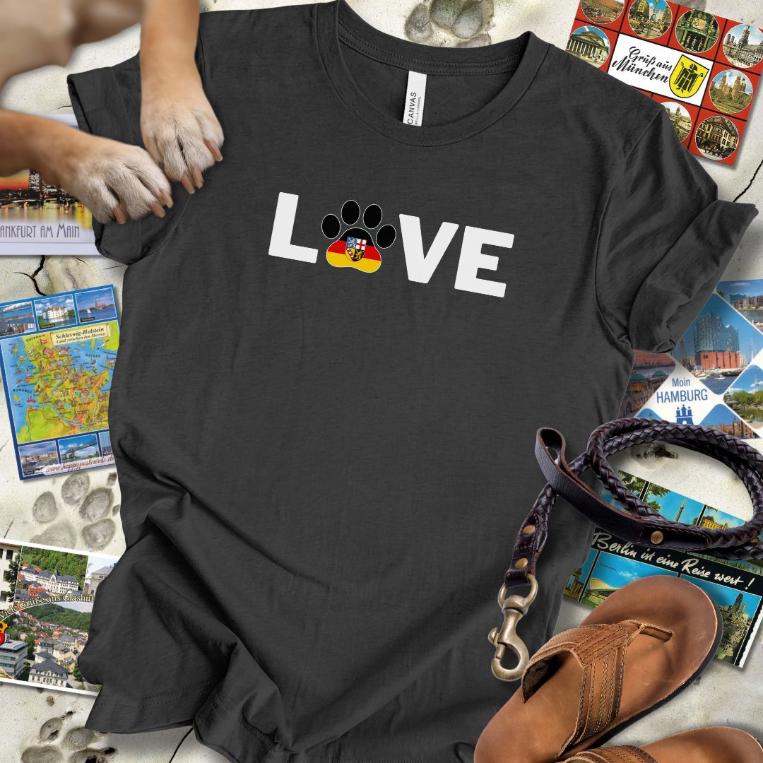 Love Pfote - Saarland - T-Shirt Unisex Slim Fit