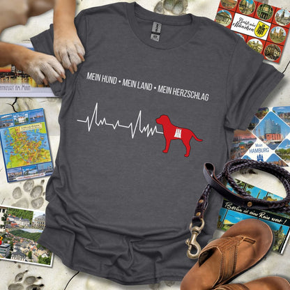 Mein Hund, Mein Land, Mein Herzschlag - Hamburg - T-Shirt Unisex Relaxed Fit