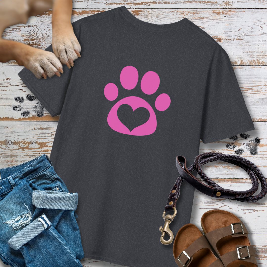 Love in Pink - Nur Hinten - T-Shirt Unisex Classic Fit - Bequemer Klassiker