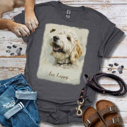 Bee Happy - T-Shirt Unisex Classic Fit - Bequemer Klassiker