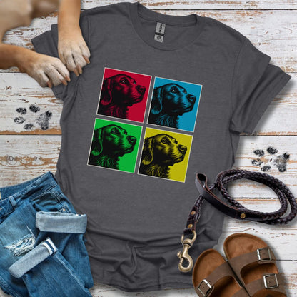 Pop Art Golden Retriever - T-Shirt Unisex Classic Fit - Bequemer Klassiker