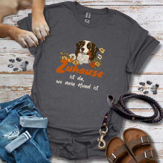 Zuhause ist da, wo mein Hund ist - T-Shirt Unisex Relaxed Fit