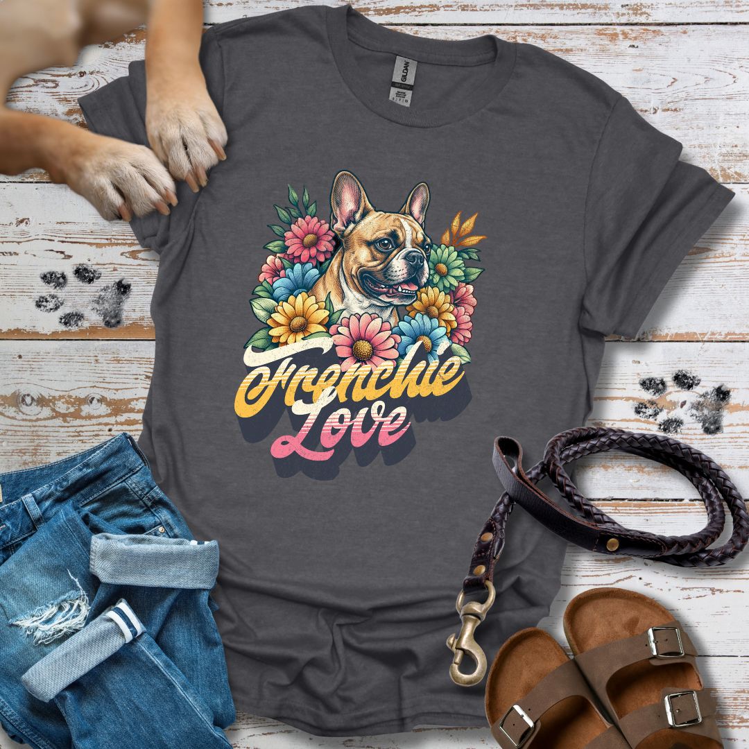 Frenchie Love - Französische Bulldogge - T-Shirt Unisex Classic Fit - Bequemer Klassiker