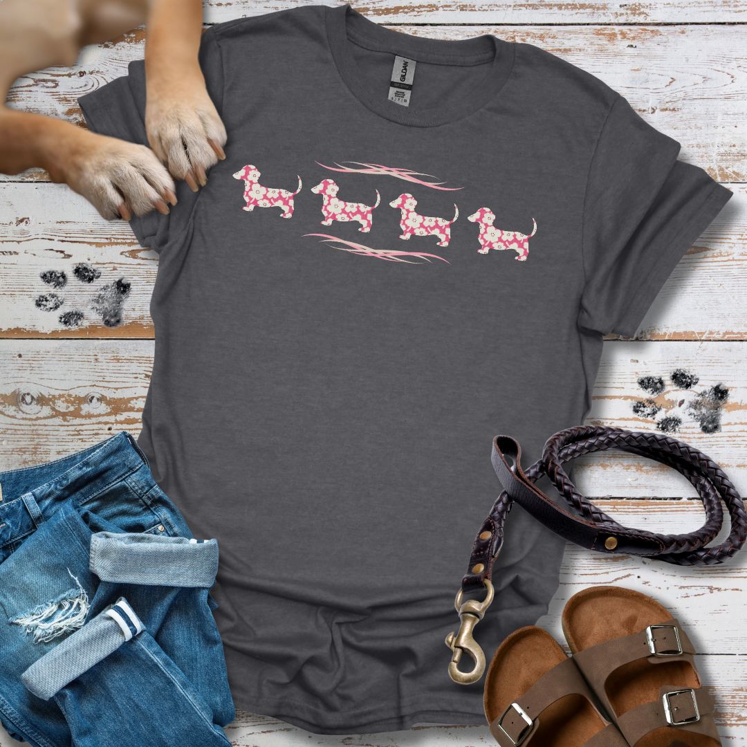 Vier Dackel - T-Shirt Frauen Relaxed Fit