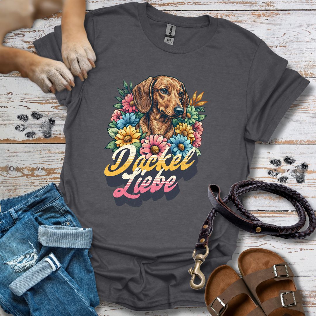 Dackel Liebe Retro - T-Shirt Unisex Classic Fit - Bequemer Klassiker