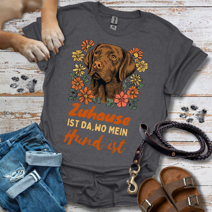 Zuhause ist da wo mein Hund ist - Labrador - T-Shirt Unisex Relaxed Fit
