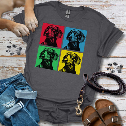 Pop Art Dackel - T-Shirt Unisex Classic Fit - Bequemer Klassiker
