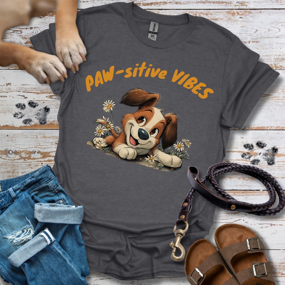 Paw-sitive Vibes 2 - T-Shirt Unisex Relaxed Fit