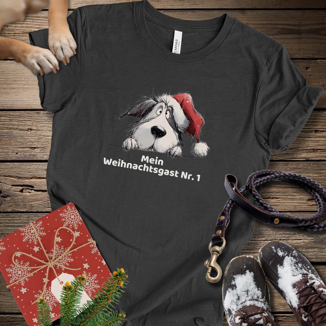 T-Shirt des Monats Dezember "Mein Weihnachtsgast Nr. 1" - T-Shirt Unisex Modern Fit - Weich & Leicht