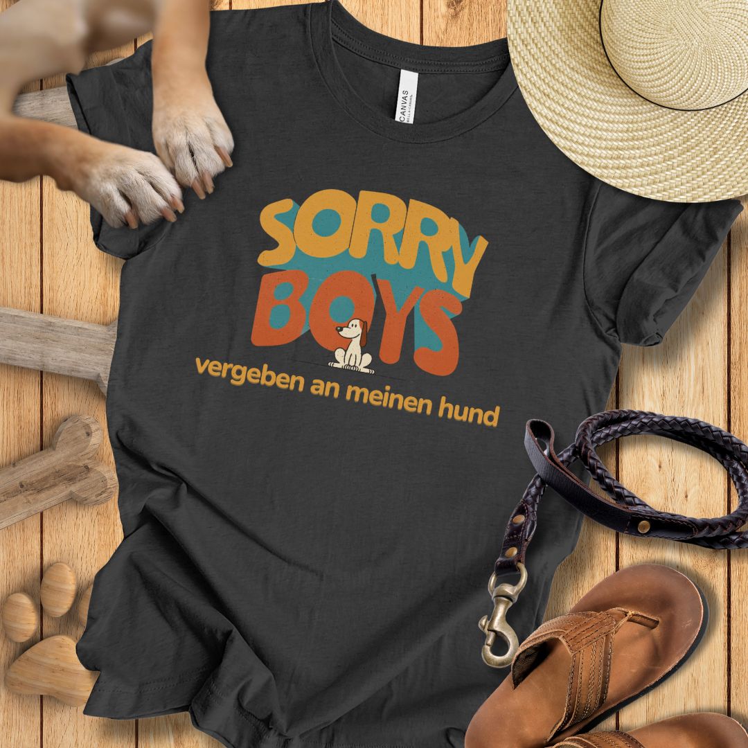 Sorry Boys - Vergeben an meinen Hund - T-Shirt Damen Modern Fit - Weich & Leicht