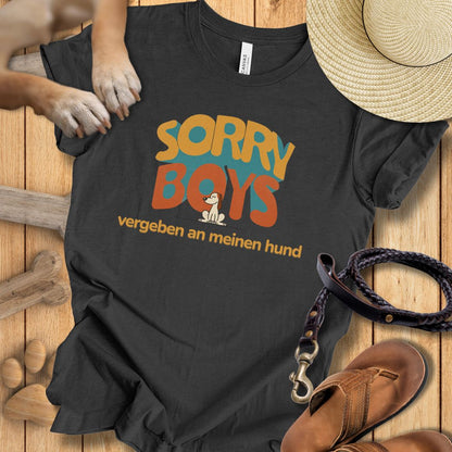 Sorry Boys - Vergeben an meinen Hund - T-Shirt Damen Modern Fit - Weich & Leicht