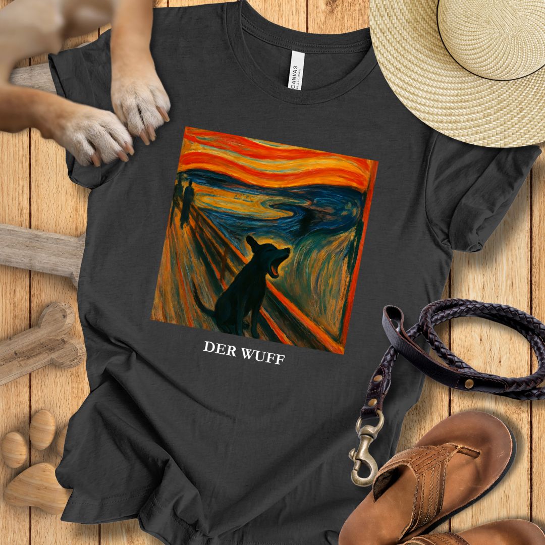 Der Wuff - Kunst & Hund - T-Shirt Unisex Modern Fit - Weich & Leicht