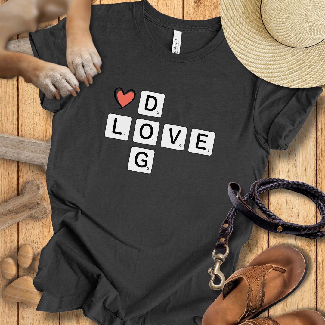Scrabble Dog Love - T-Shirt Unisex Slim Fit
