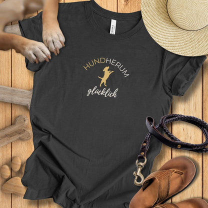 Hundherum glücklich - T-Shirt Unisex Modern Fit - Weich & Leicht