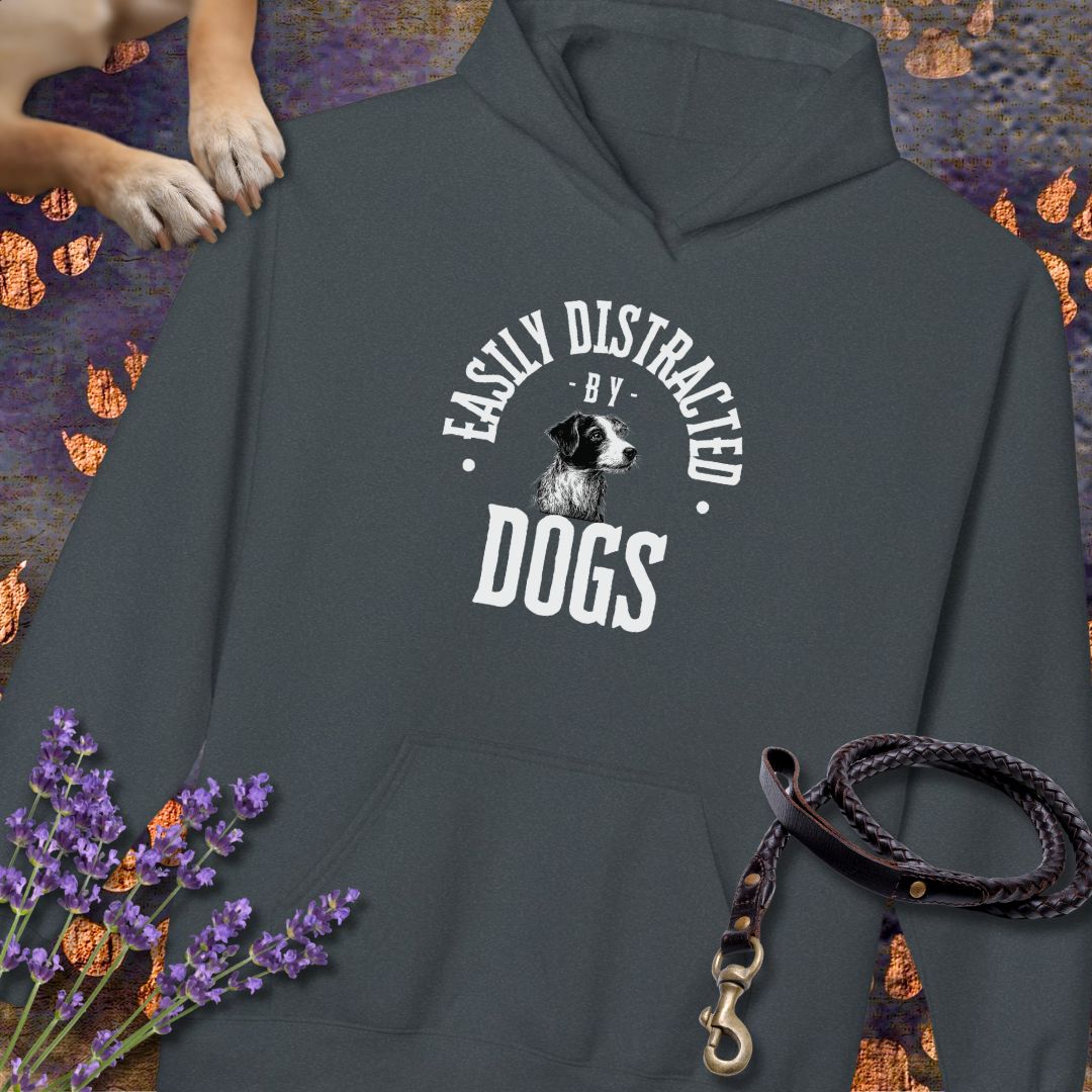 Easily Distracted by Dogs - Unisex Modern Fit Hoodie