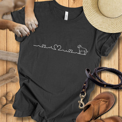 Herzlinie - T-Shirt Unisex Modern Fit - Weich & Leicht