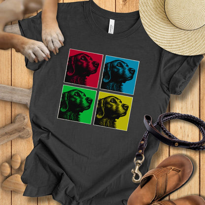 Pop Art Golden Retriever - T-Shirt Unisex Modern Fit - Weich & Leicht