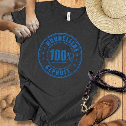 100% Hundeliebe - T-Shirt Unisex Modern Fit - Weich & Leicht