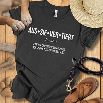 Aus-sie-ver-tiert - Australian Shepherd -  T-Shirt Unisex Modern Fit - Weich & Leicht