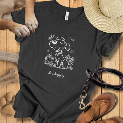 Bee happy - T-Shirt Damen Modern Fit - Weich & Leicht