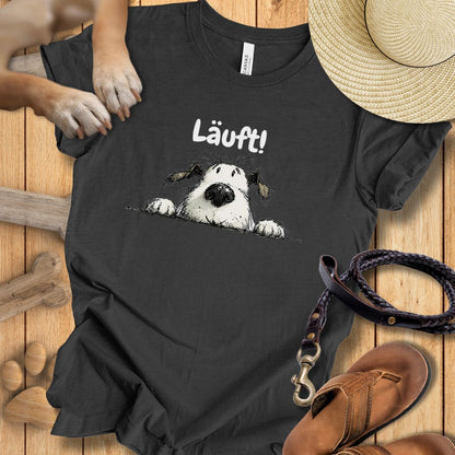 Läuft! - T-Shirt Unisex Modern Fit Weich & Leicht