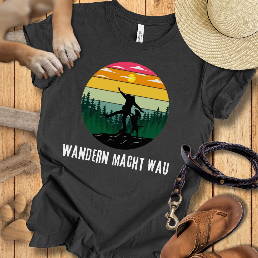 Wandern macht Wau - T-Shirt Unisex Modern Fit - Weich & Leicht