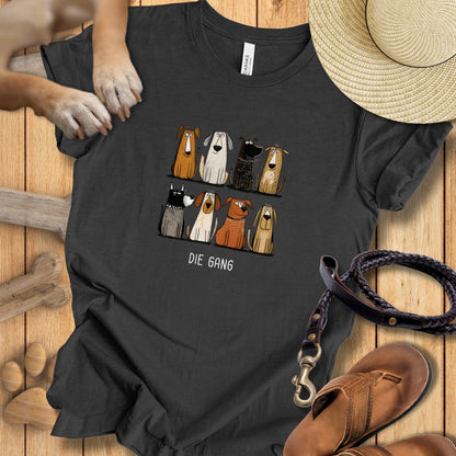 Acht Hunde "Die Gang" - T-Shirt Unisex Modern Fit - Weich & Leicht
