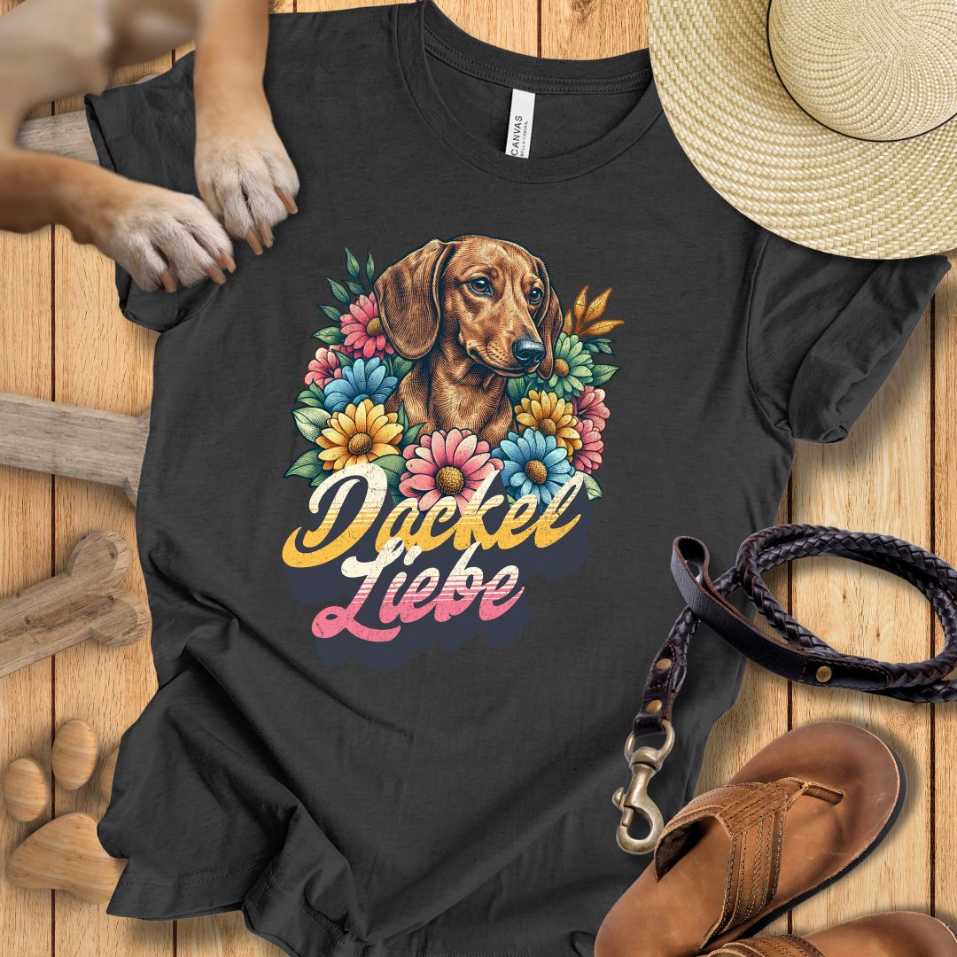 Dackel Liebe Retro - T-Shirt Unisex Modern Fit - Weich & Leicht