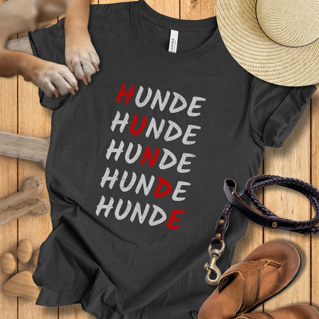 HUNDE Reihenweise - T-Shirt Unisex Modern Fit - Weich & Leicht