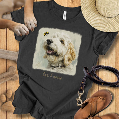 Bee Happy - T-Shirt Unisex Modern Fit - Weich & Leicht