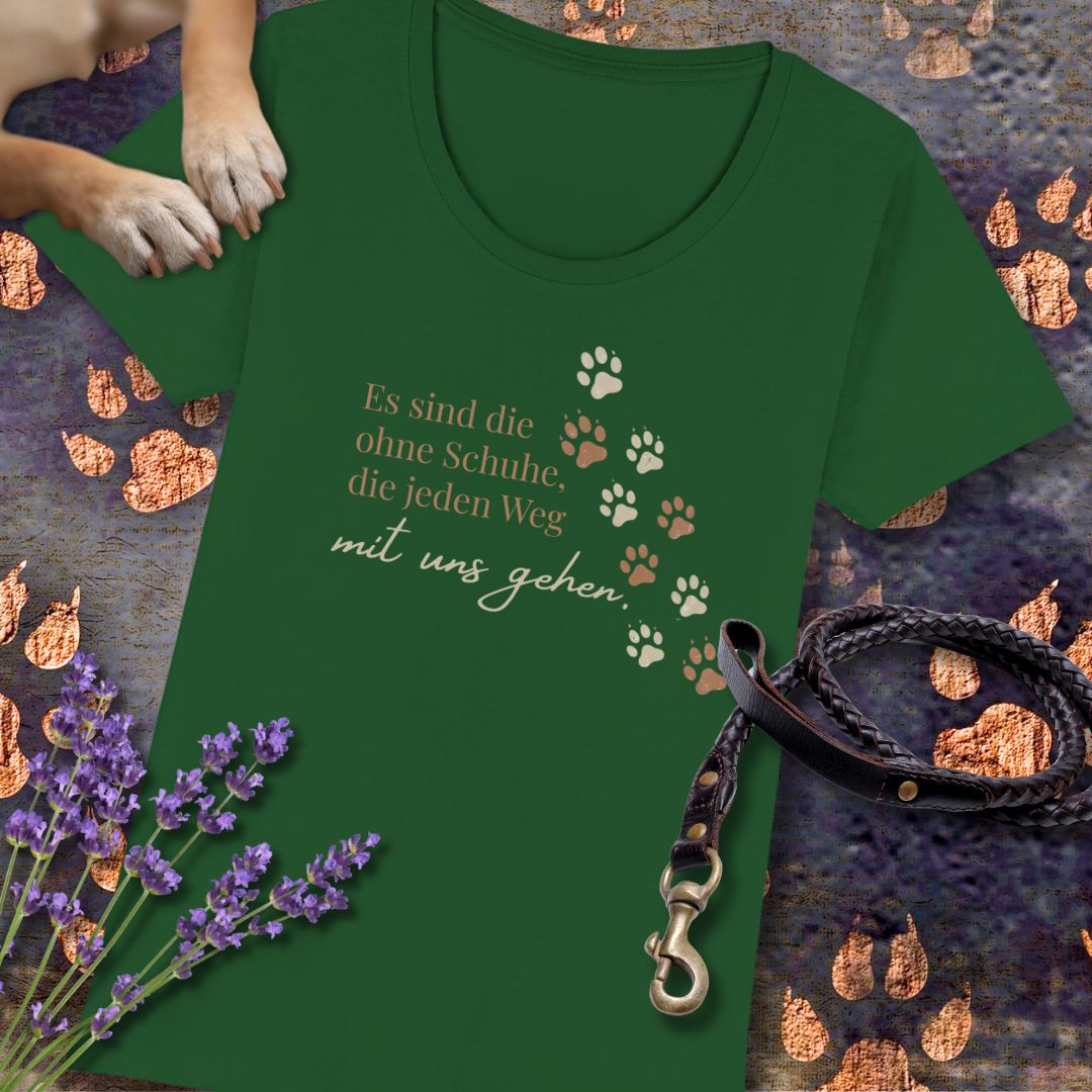 Es sind die ohne Schuhe, die jeden Weg mit uns gehen - Premium Damen T-Shirt - Slim Fit