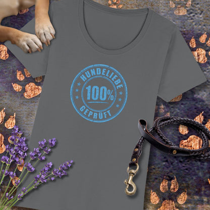 100% Hundeliebe - Premium Damen T-Shirt - Slim Fit