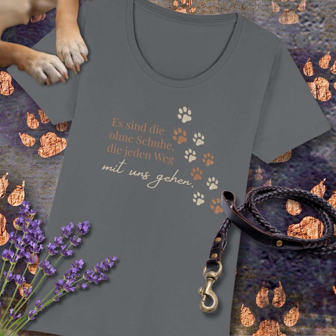 Es sind die ohne Schuhe, die jeden Weg mit uns gehen - Premium Damen T-Shirt - Slim Fit