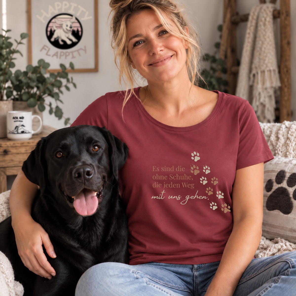 Es sind die ohne Schuhe, die jeden Weg mit uns gehen - Premium Damen T-Shirt - Slim Fit