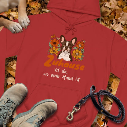 Zuhause ist da wo mein Hund ist - Französische Bulldogge - Unisex Classic Fit Hoodie