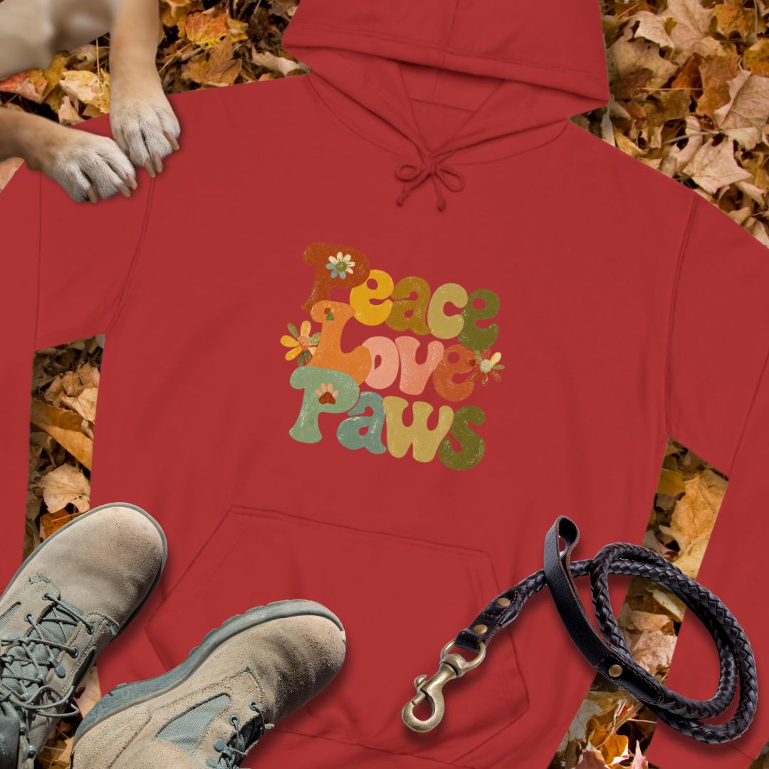Peace Love Paws – Unisex Classic Fit Hoodie