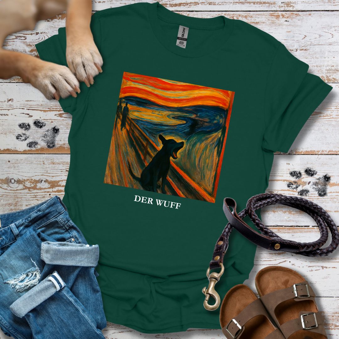Der Wuff - Kunst & Hund - T-Shirt Unisex Classic Fit - Bequemer Klassiker