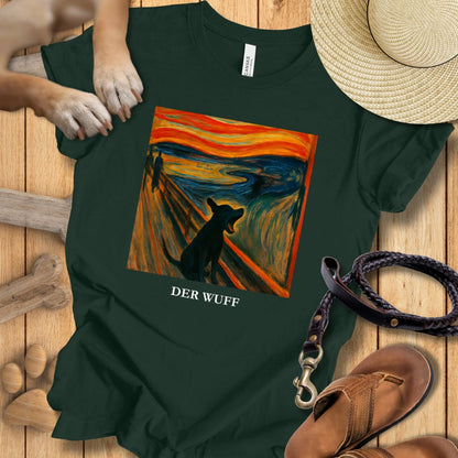 Der Wuff - Kunst & Hund - T-Shirt Unisex Modern Fit - Weich & Leicht
