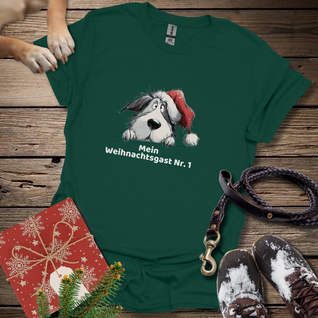T-Shirt des Monats Dezember "Mein Weihnachtsgast Nr. 1" - T-Shirt Unisex Classic Fit - Bequemer Klassiker