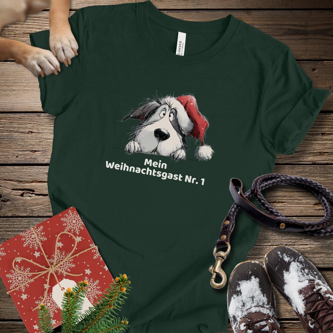 T-Shirt des Monats Dezember "Mein Weihnachtsgast Nr. 1" - T-Shirt Unisex Modern Fit - Weich & Leicht