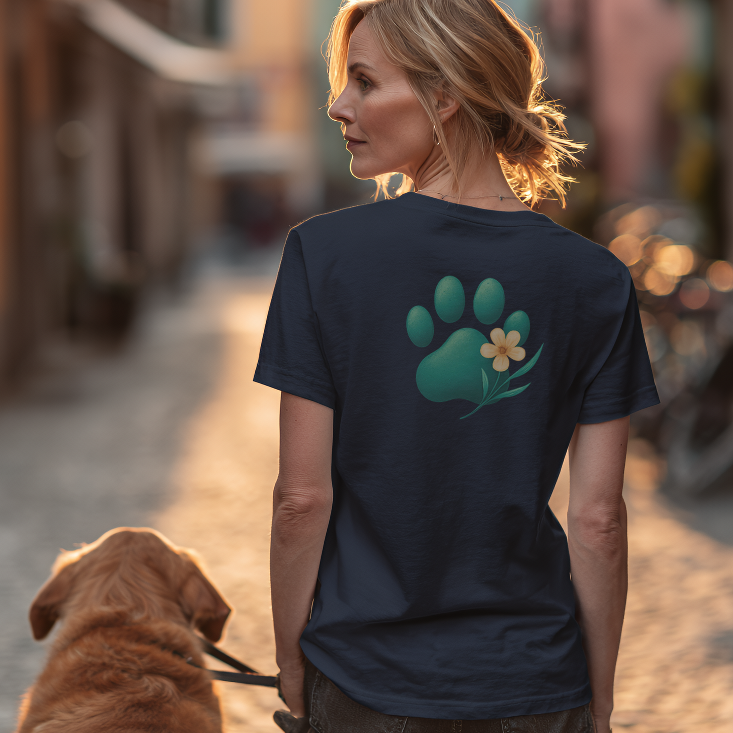T-Shirt des Monats März "Frühlingspfote" - T-Shirt Unisex Classic Fit - Bequemer Klassiker