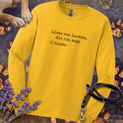 Liste von Leuten, die ich mag - Unisex Longsleeve Classic Fit