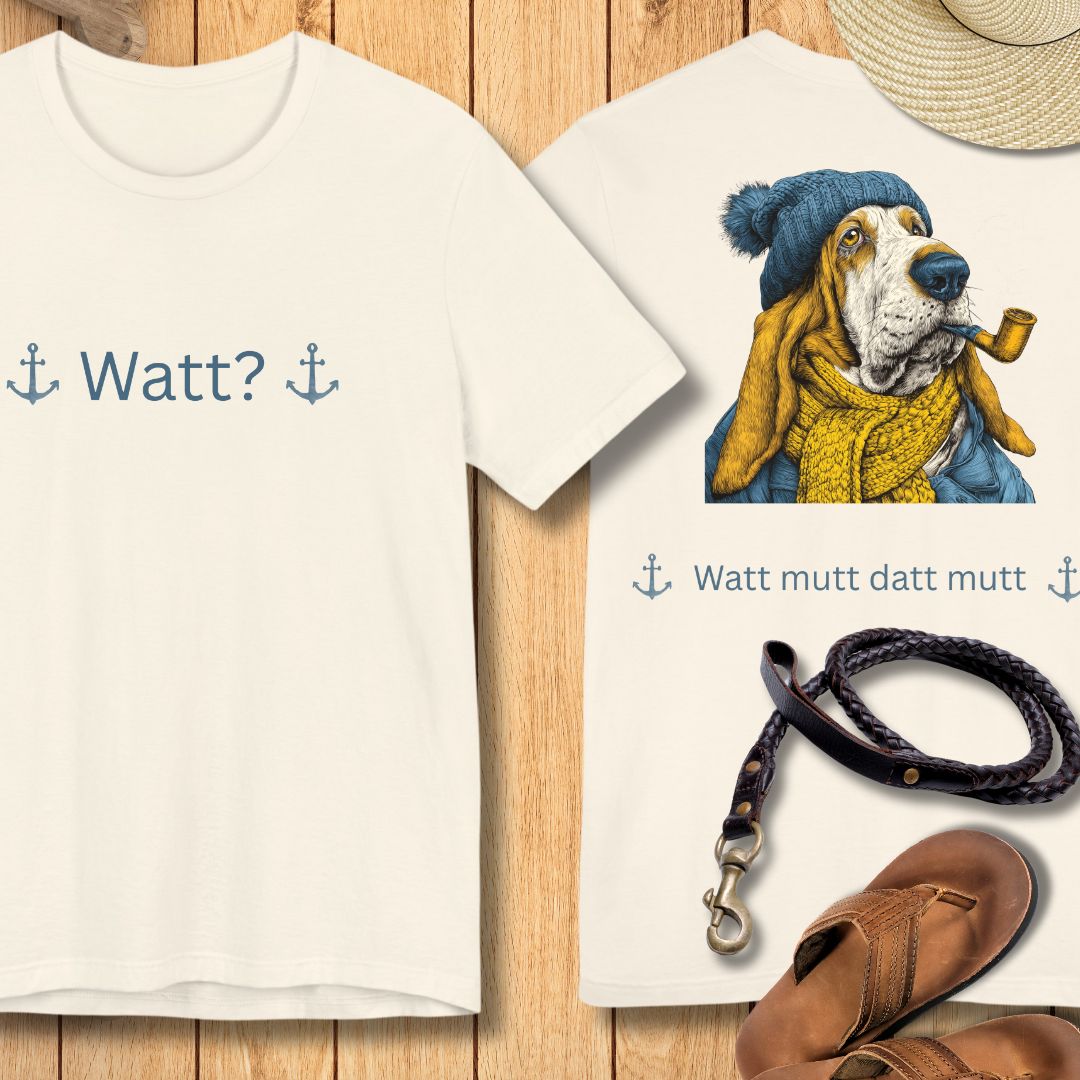 Watt mutt datt mutt - Vorne & Hinten - T-Shirt Unisex Modern Fit Premium Qualität